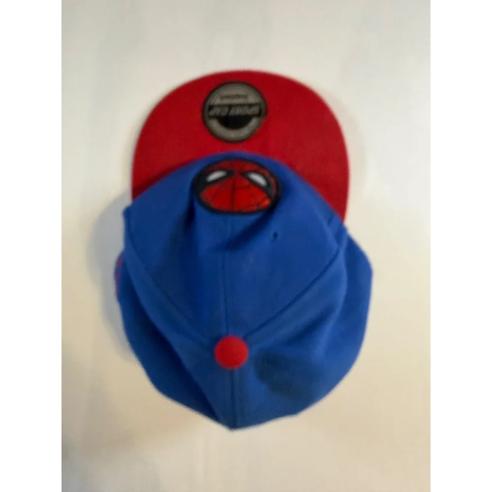 Spider-Man Marvel Comics Blue Red Snapback Hat Adjustable Sport Cap